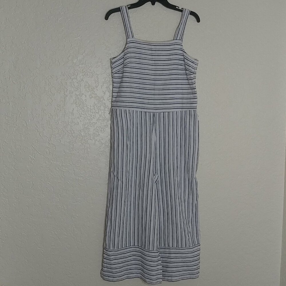 Beach Lunch Lounge Striped Jumpsuit
